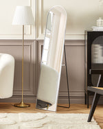 Standspiegel BAGNOLET 150 cm Metall Silber