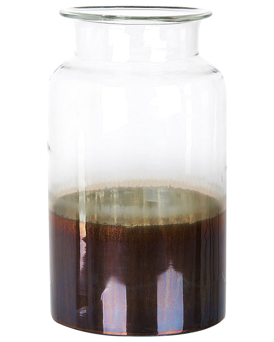 Blumenvase BHATURE Glas 30 cm Bunt