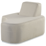 Lounge Set mit Tisch 2-Sitzer FABRO modular Hellgrau