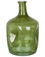 Blumenvase KERALA Glas 30 cm Olivgrün
