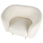 Sessel LOEN Bouclé Weiss