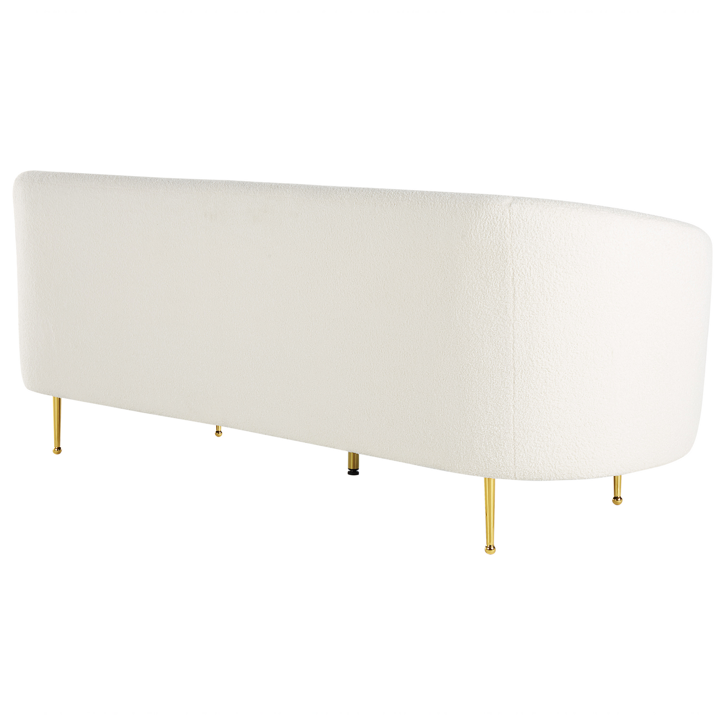 Sofa Set Bouclé weiss 6-Sitzer LOEN