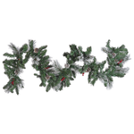 Weihnachtsgirlande grün mit LED-Beleuchtung 180 cm WAPTA