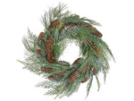 Dekokranz grün mit Zapfen ⌀ 34 cm ASTURIA