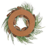 Dekokranz grün mit Zapfen ⌀ 34 cm ASTURIA