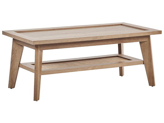 Couchtisch heller Holzfarbton 100 x 50 cm SIMLA