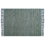 Kuscheldecke PAIRE Stoff 130 x 170 cm Blaugrün
