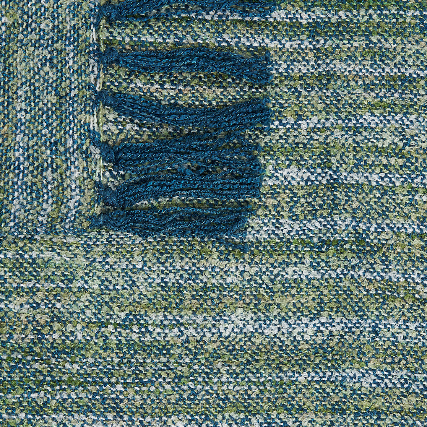 Kuscheldecke PAIRE Stoff 130 x 170 cm Blaugrün