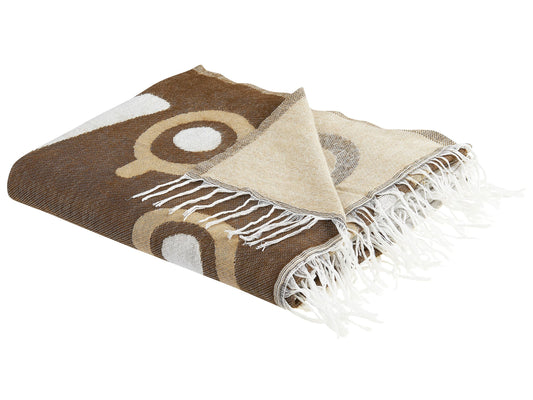 Kuscheldecke SIDDHA Stoff 130 x 170 cm Braun