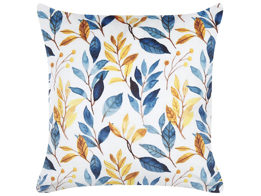 Dekokissen CATTLEYA Samtstoff 45 x 45 cm Bunt Pflanzenmuster