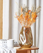 Trockenblumen orange / naturfarben 65 cm CERCEDILLA