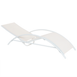 Klappbare Gartenliege Stahl beige GAETA