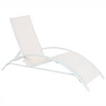 Klappbare Gartenliege Stahl beige GAETA