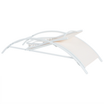 Klappbare Gartenliege Stahl beige GAETA