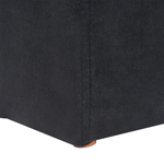 Pouf Samtstoff schwarz 35 x 42 x 42 cm MODOC