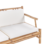 Lounge Set mit Tisch 4-Sitzer RICCIONE Bambusholz Hellbraun