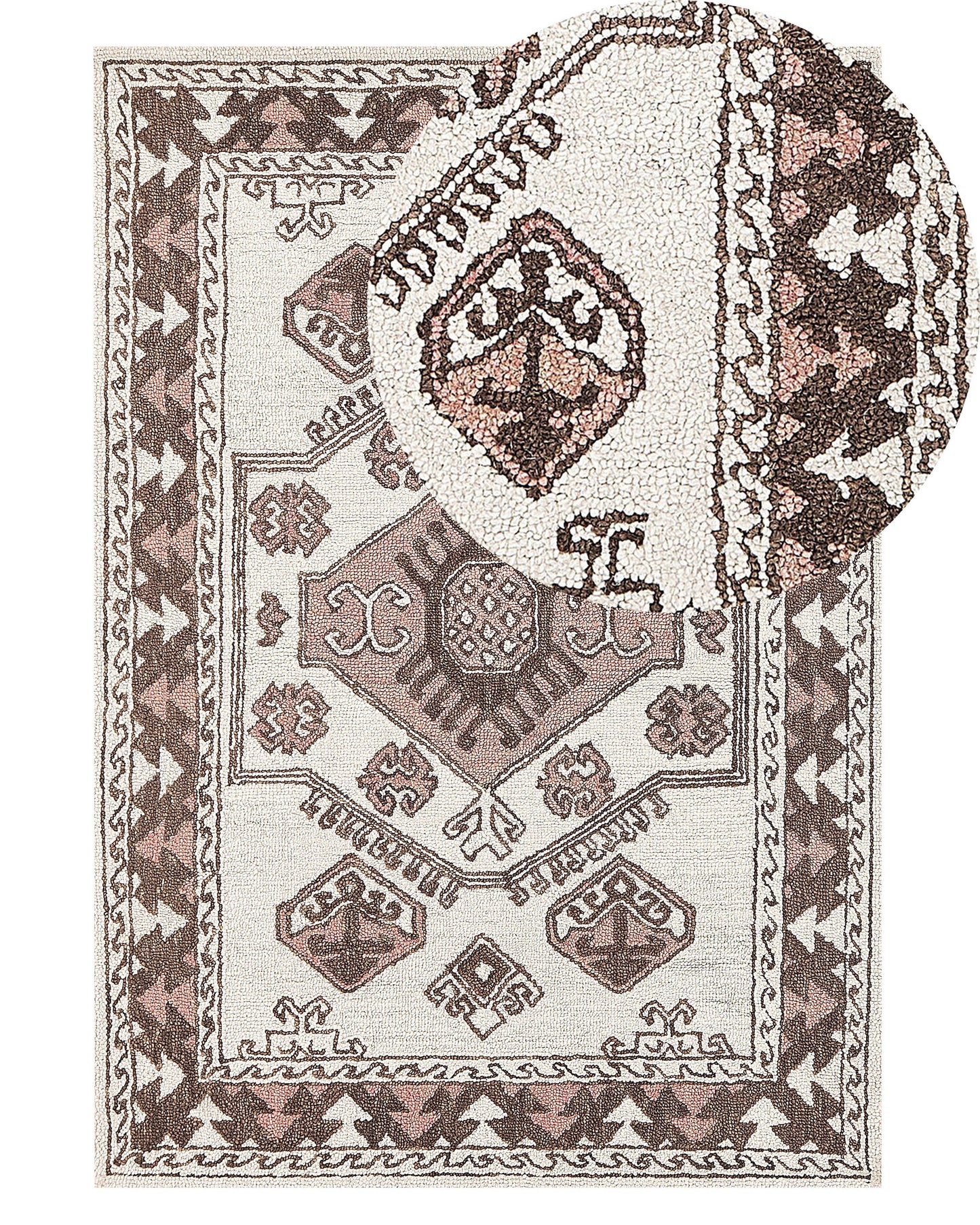Teppich Wolle mehrfarbig 140 x 200 cm TOMARZA
