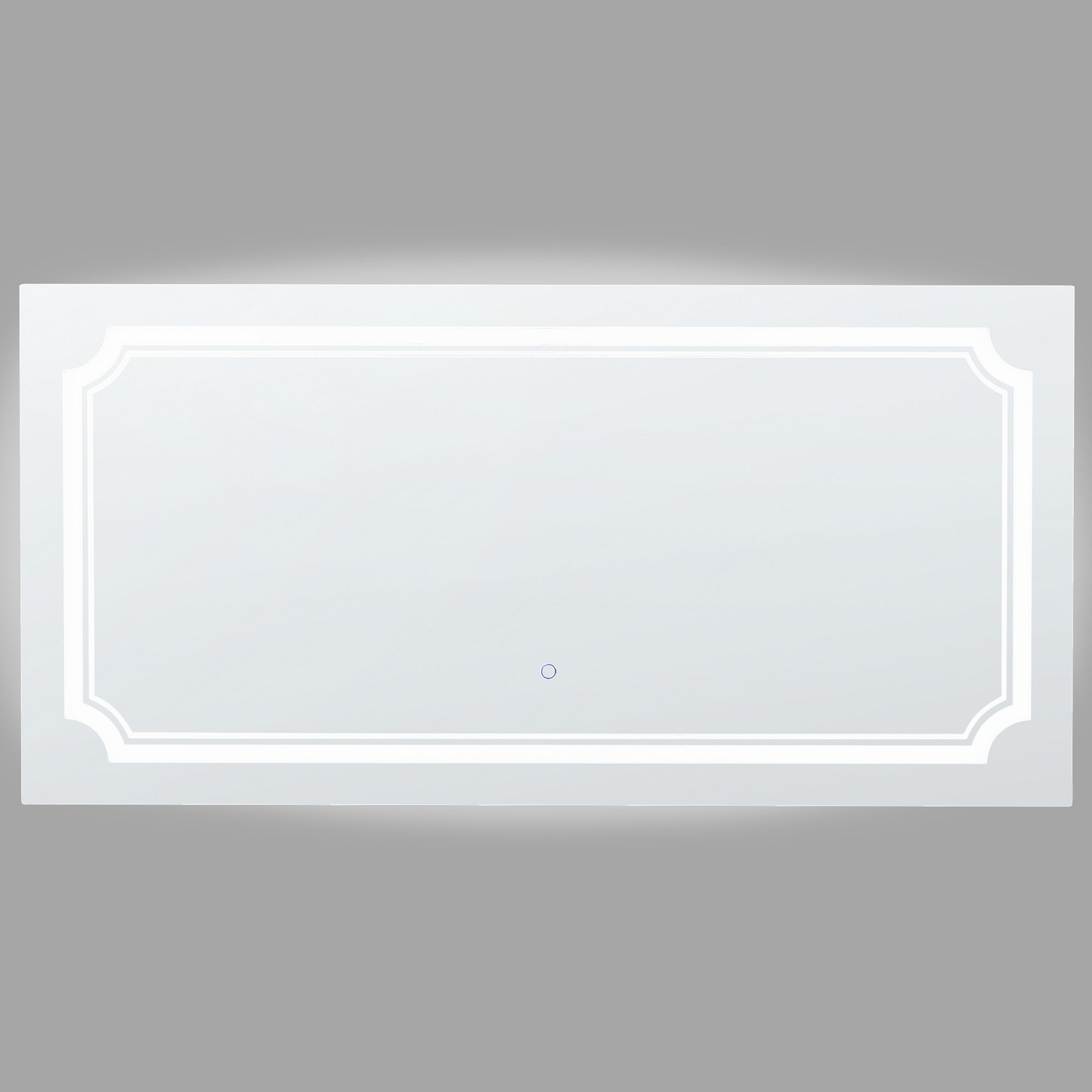LED-Badezimmer-Spiegel ARROMACHNES 120 cm 60 cm Silber