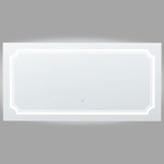 LED-Badezimmer-Spiegel ARROMACHNES 120 cm 60 cm Silber