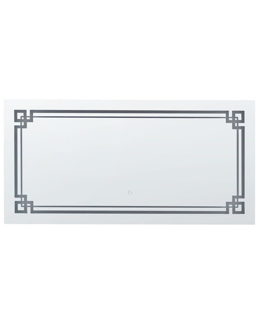LED-Badezimmer-Spiegel AVRANCHES 120 cm 60 cm Silber