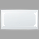 LED-Badezimmer-Spiegel AVRANCHES 120 cm 60 cm Silber