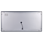 LED-Badezimmer-Spiegel AVRANCHES 120 cm 60 cm Silber