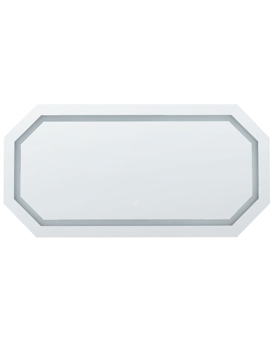 LED-Badezimmer-Spiegel LOCMARIAQUER 120 cm 60 cm Silber