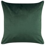 Dekokissen 2er Set DELICIOSA Samtstoff 45 x 45 cm Dunkelgrün Pflanzenmuster