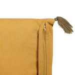 Dekokissen 2er Set RHEUM Samtstoff 45 x 45 cm Gelb Blumenmuster