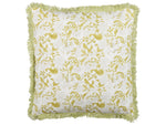 Dekokissen FILIX Baumwolle 45 x 45 cm Grün Blumenmuster