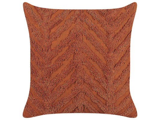 Dekokissen LEWISIA Baumwolle 45 x 45 cm Orange ZickZack-Muster