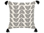 Dekokissen MAYS Baumwolle 45 x 45 cm Weiss Geometrisches Muster
