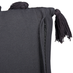 Dekokissen LYTHRUM Baumwolle 55 x 35 cm Schwarz Ohne Muster