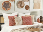 Dekokissen 2er Set RHUS Baumwolle 45 x 45 cm Rot Geometrisches Muster