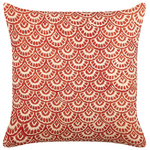 Dekokissen 2er Set RHUS Baumwolle 45 x 45 cm Rot Geometrisches Muster