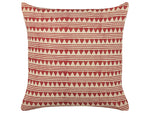 Dekokissen DEGLUPTA Baumwolle 45 x 45 cm Rot ZickZack-Muster
