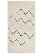 Teppich Baumwolle beige 80 x 150 cm TEZPUR