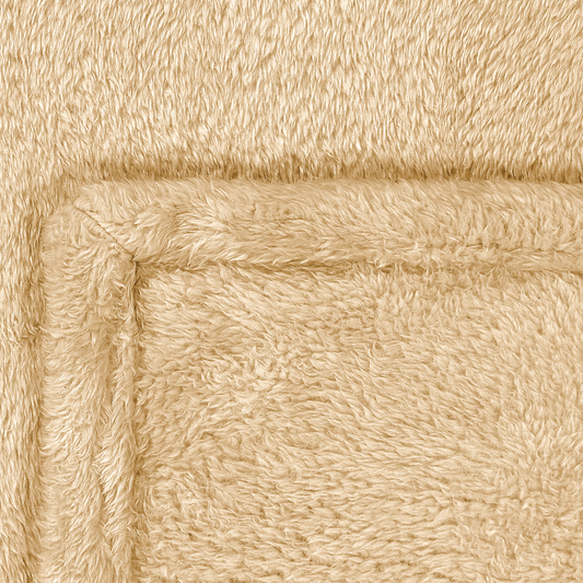 Kuscheldecke NAMDU 125 x 150 cm Sandbeige
