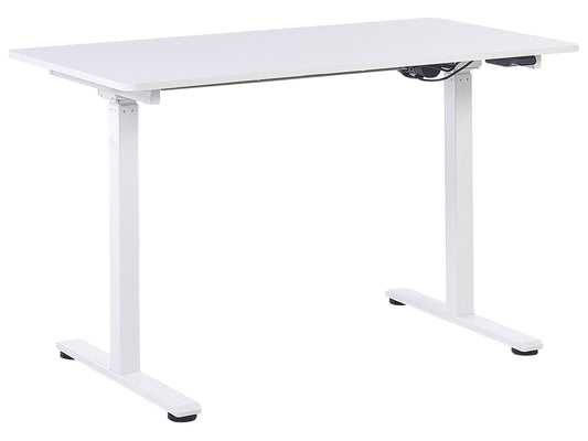 Schreibtisch weiss 120 x 60 cm elektrisch höhenverstellbar GRIFTON