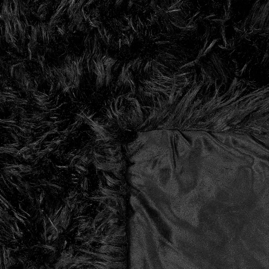 Tagesdecke DELICE Stoff 150 x 200 cm Schwarz