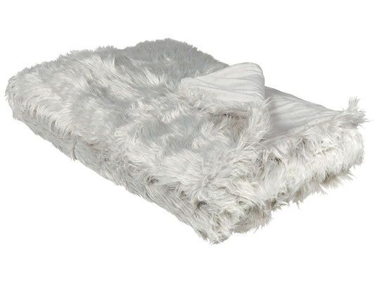 Tagesdecke DELICE Stoff 150 x 200 cm Hellgrau