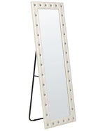 Standspiegel ANSOUIS 150 cm Kunstleder Weiss