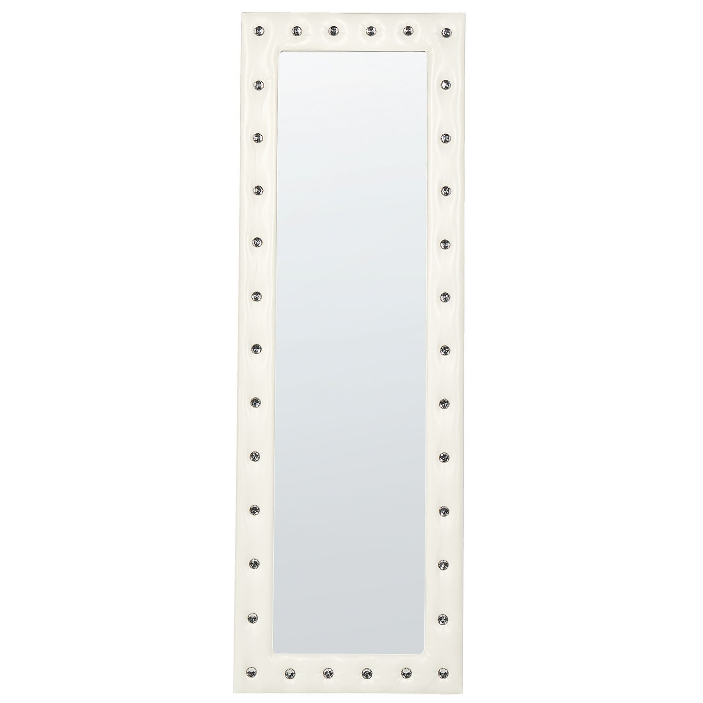 Standspiegel ANSOUIS 150 cm Kunstleder Weiss