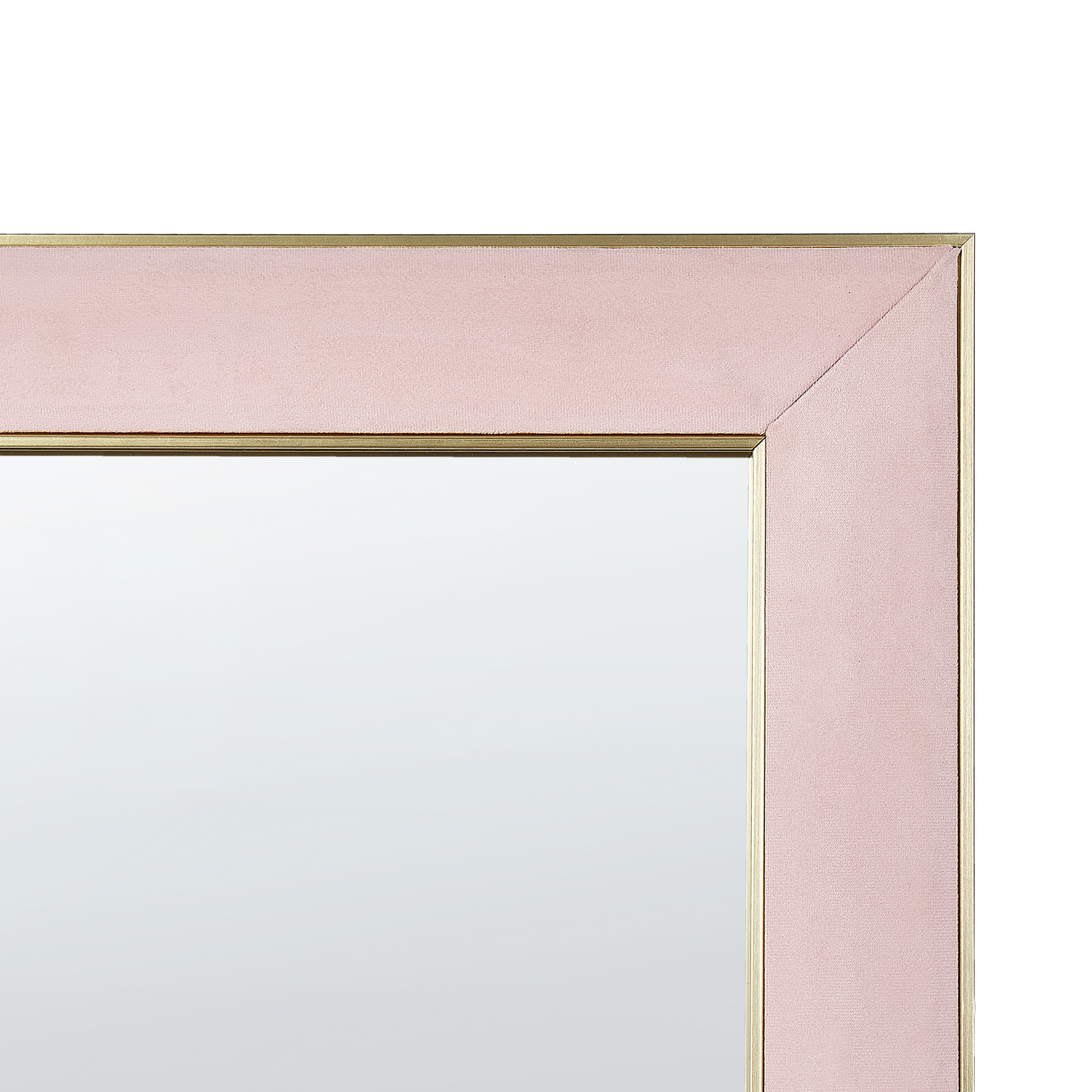 Standspiegel LAUTREC 150 cm Samtstoff Rosa