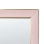 Standspiegel LAUTREC 150 cm Samtstoff Rosa