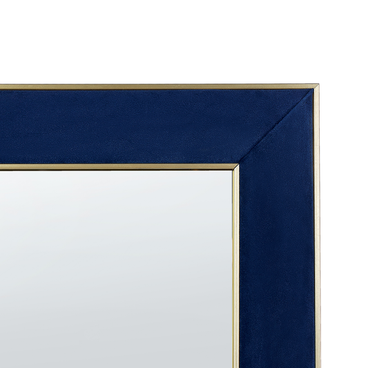Standspiegel LAUTREC 150 cm Samtstoff Marineblau