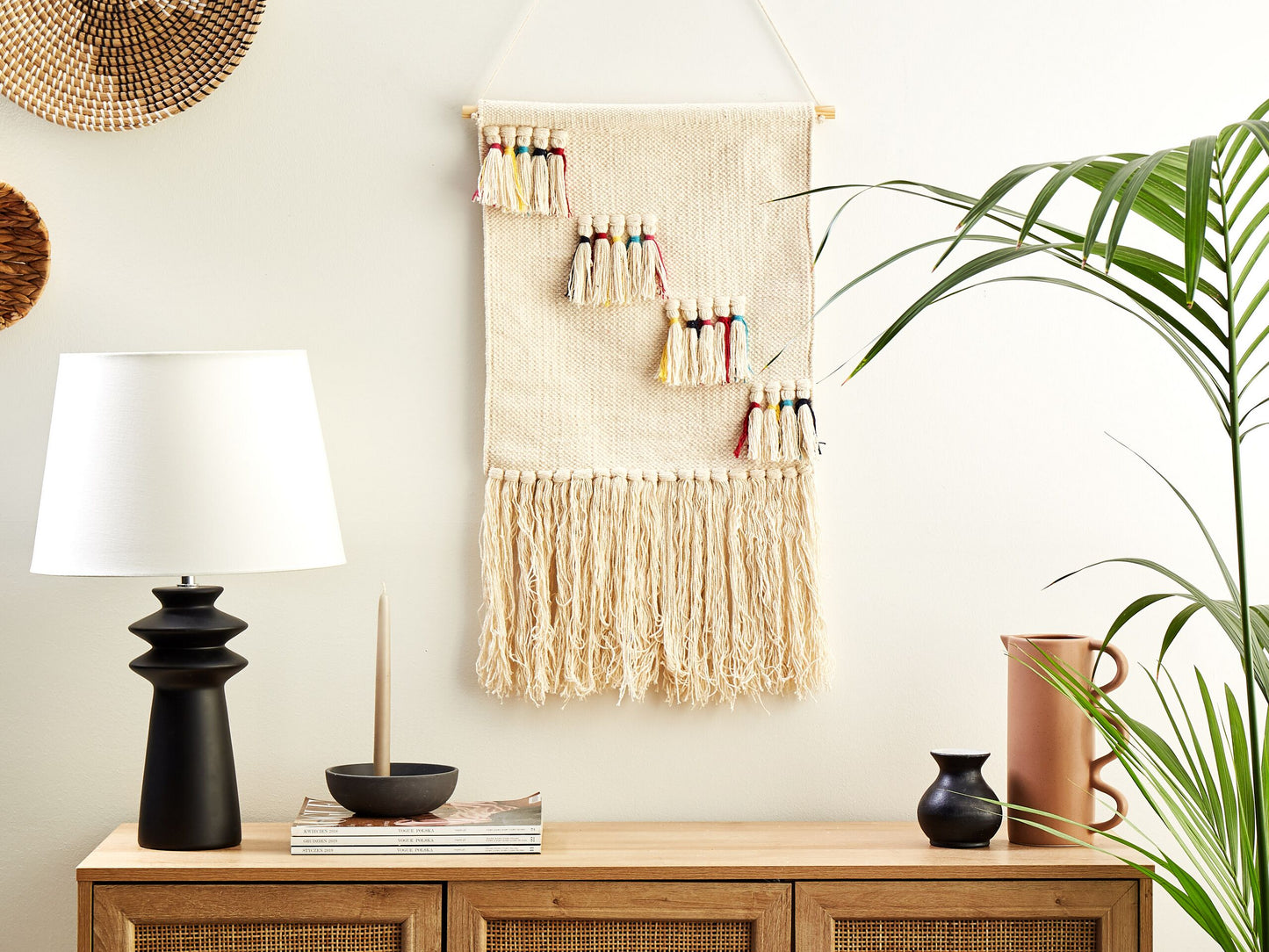 Wandbehang BUREWALA Baumwolle 108 cm Beige
