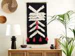 Wandbehang PAKPATTAN Baumwolle 123 cm Schwarz