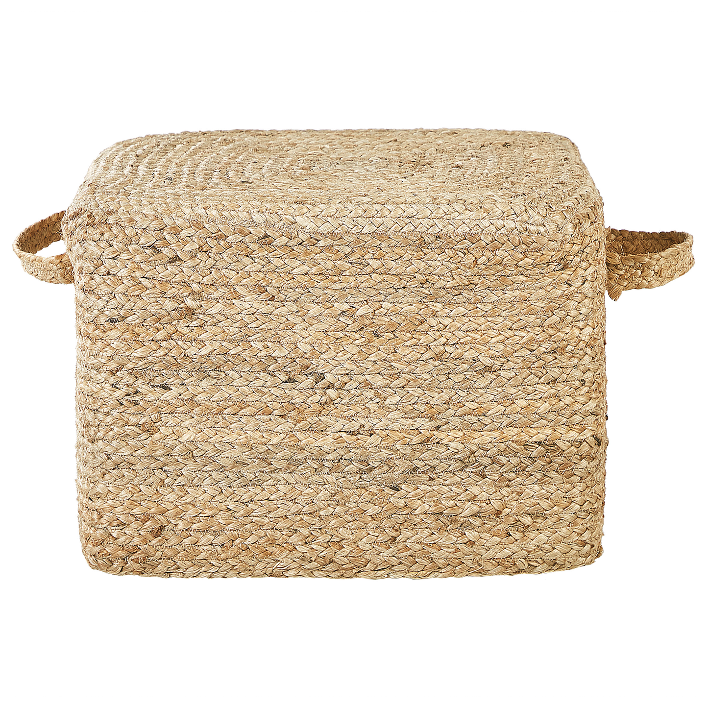 Pouf Jute naturfarben 45 x 45 x 30 cm DHADAR
