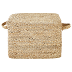 Pouf Jute naturfarben 45 x 45 x 30 cm DHADAR